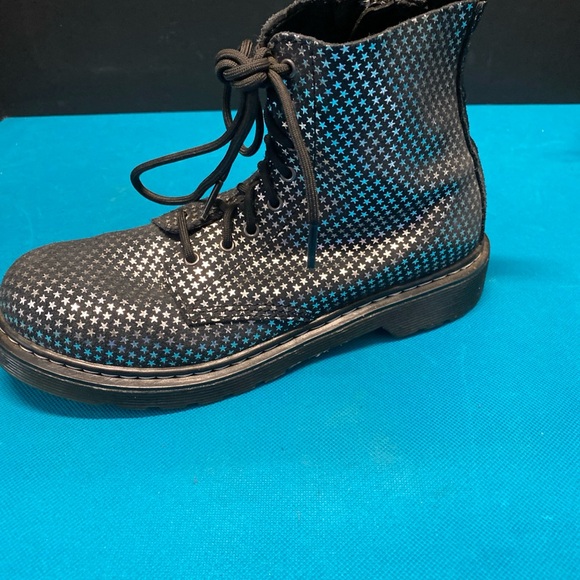 *Rare* Dr. Martens 1460 Pascal Y Suede Metallic Star Boots Unisex M 5 L 6 EU37 - Picture 6 of 12